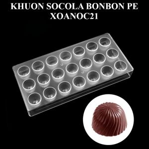 Khuôn nhựa socola bonbon PE - 21 Xoắn Ốc
