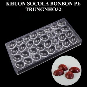 Khuôn nhựa socola bonbon PE - 32 Trứng nhỏ