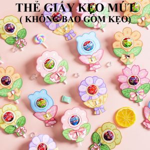 Set 30 thẻ giấy kẹo mút