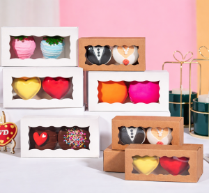 Set 10 hộp giấy đựng bánh macaron 2 bánh
