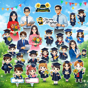 Set thẻ giấy học sinh