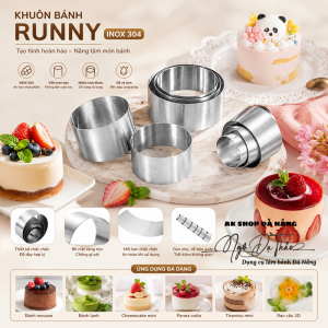 Khuôn bánh RUNNY inox 304