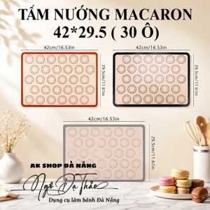 Tấm nướng macaron 29.5*42 - 30 TRÒN
