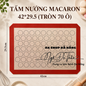 Tấm nướng macaron 29.5*42 - 70 TRÒN
