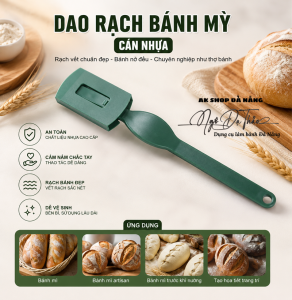 Dao rạch bánh mỳ cán nhựa