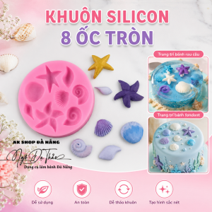 Khuôn silicon 8 ốc ( TRÒN)