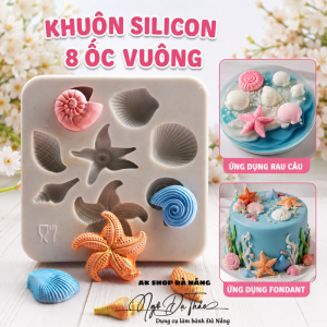 Khuôn silicon 8 ốc ( VUÔNG )
