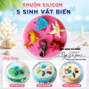 Khuôn silicon 5 sinh vật biển