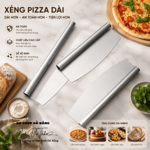 Dao cắt pizza inox bán nguyệt