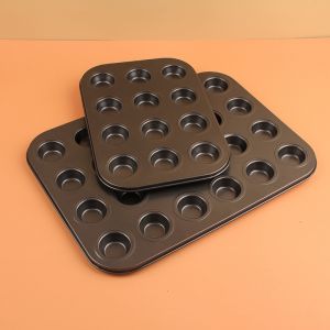 Khay nhôm nướng bánh cupcake muffin mini 12-24