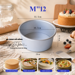 Khuôn nhôm hợp kim đế rời TRÒN M"12