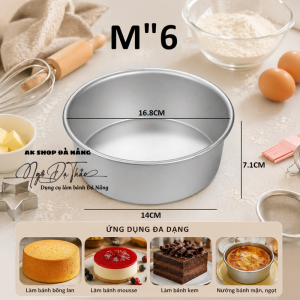 Khuôn nhôm hợp kim đế liền TRÒN M"6