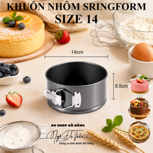 Khuôn nhôm SPRINGFORM TRÒN size 14cm