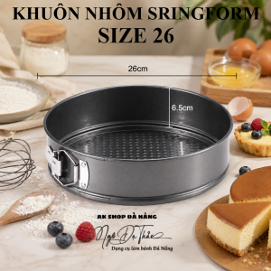 Khuôn nhôm SPRINGFORM TRÒN size 26cm