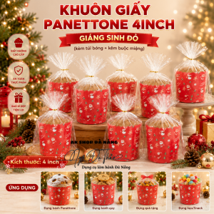 Khuôn giấy bánh PANNETON 4IN ( Giáng sinh )