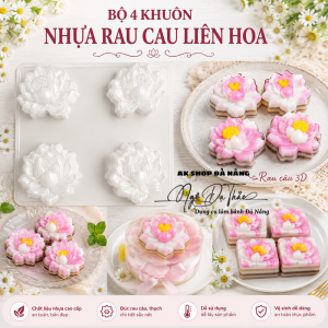 Khuôn nhựa rau cau cơm xôi 9cm - LIÊN HOA