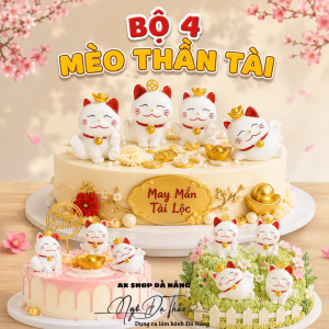 Bộ 4 mèo thần tài