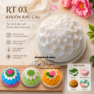 Khuôn nhựa rau cau 9cm - RT03