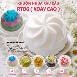Khuôn nhựa rau cau 9cm - RT06 XOÁY CAO
