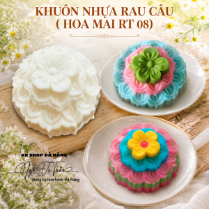 Khuôn nhựa rau cau 9cm - RT08 HOA MAI TRUNG THU