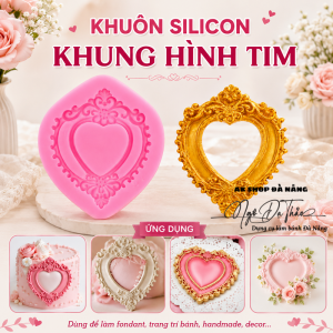 Khuôn silicon khung ảnh tim