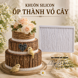 Khuôn silicon ốp viền vỏ cây