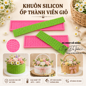 Khuôn silicon ốp viền đan giỏ