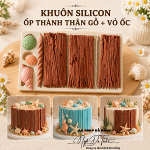 Khuôn silicon ốp viền thân gỗ + vỏ ốc