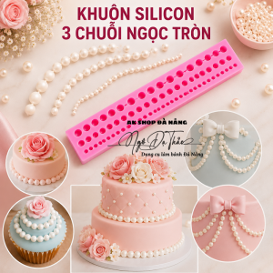 Khuôn silicon 2 dãy chuỗi ren dài
