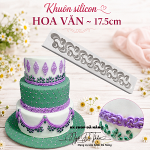 Khuôn silicon hoa văn ~ 17.5cm