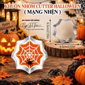 Khuôn nhôm cutter HALLOWEEN - Mạng nhện