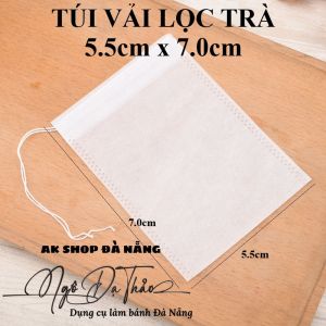 Set 100 túi vải lọc trà 5.5cm*7cm