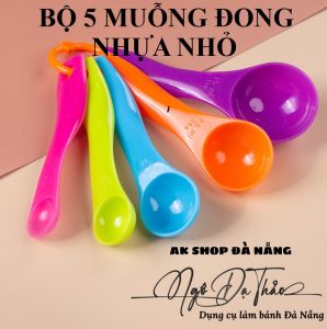 Bộ 5 muỗng đong nhựa nhỏ