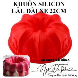 KHUÔN SILICON LÂU ĐÀI & XE 22CM